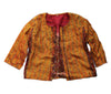 fair trade silk bolero jacket in kantha india fabrics