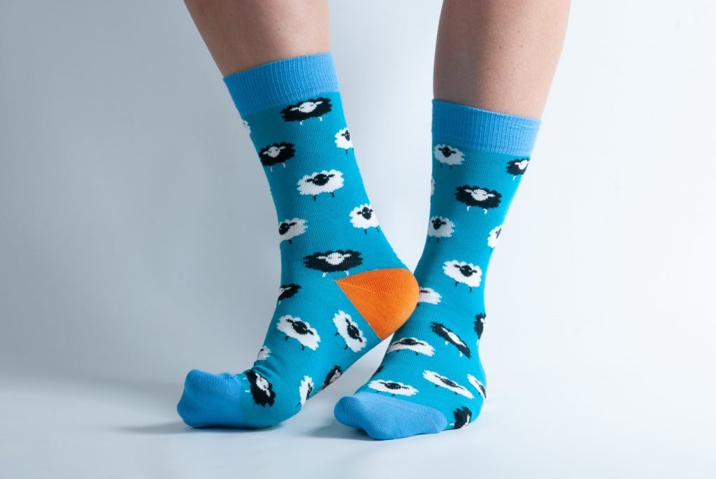 Women's Teal Sheep Socks