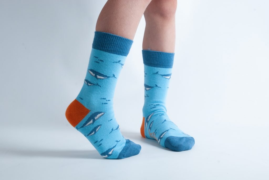 Children’s Blue Whale Bamboo Socks