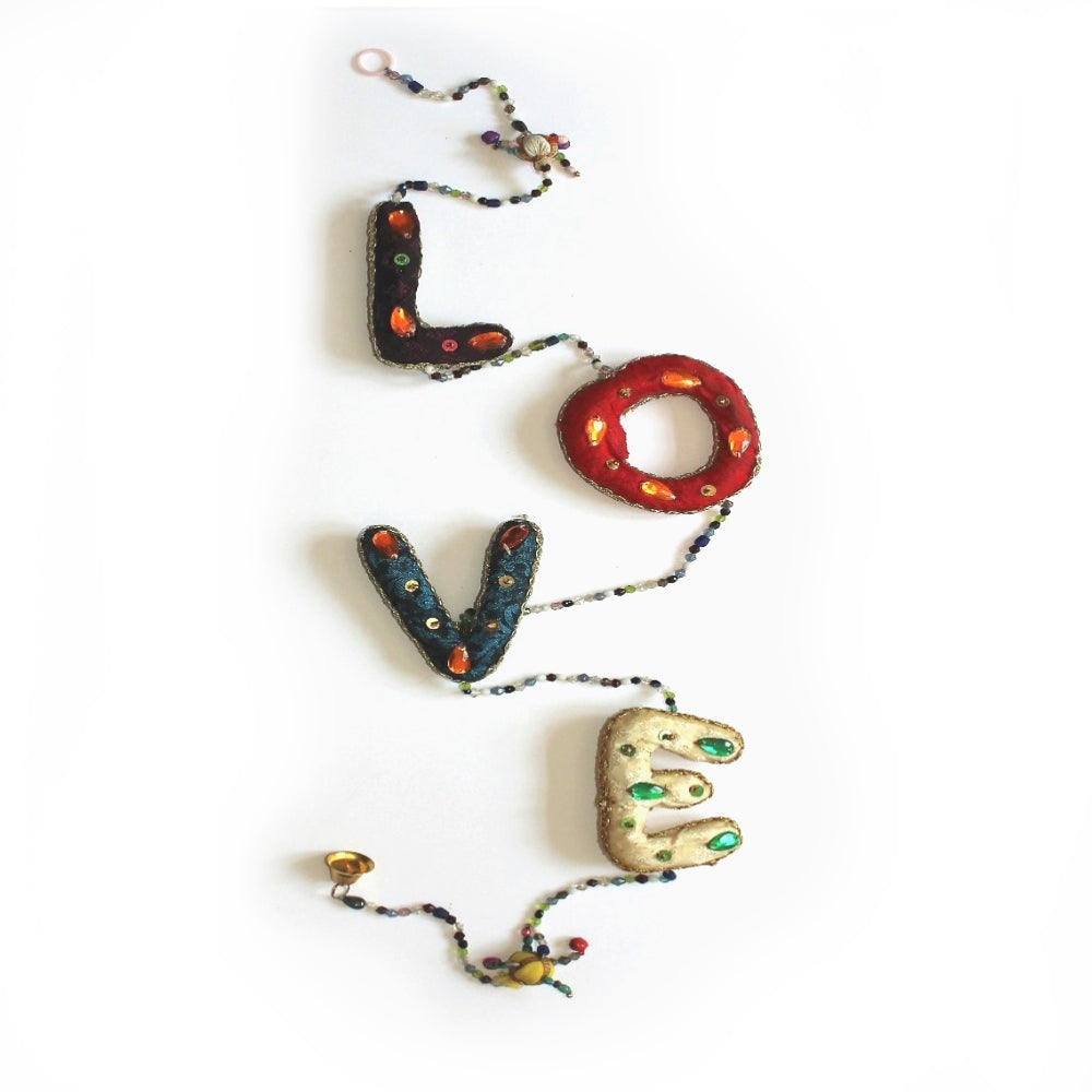 india door decoration love letter hanging tota bell
