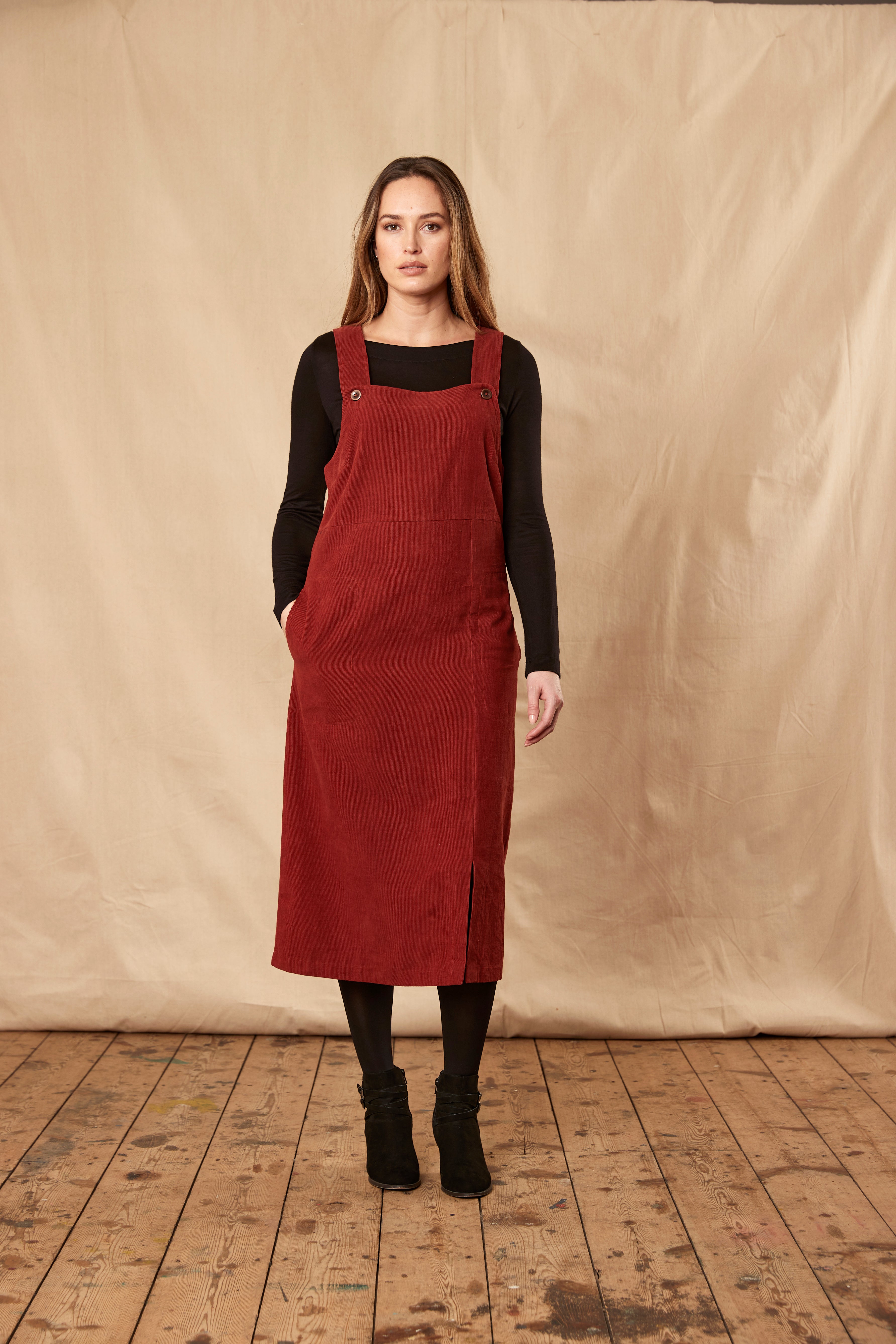 Dungarees Dress with Split – From The Source