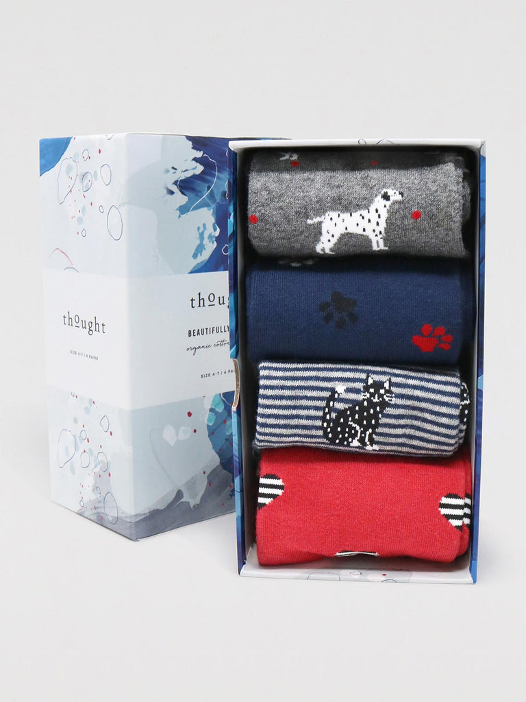 Tillie GOTS Organic Cotton 4 Pack Animal Sock Gift Box