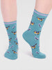 jae bamboo bird socks in a bag - multi