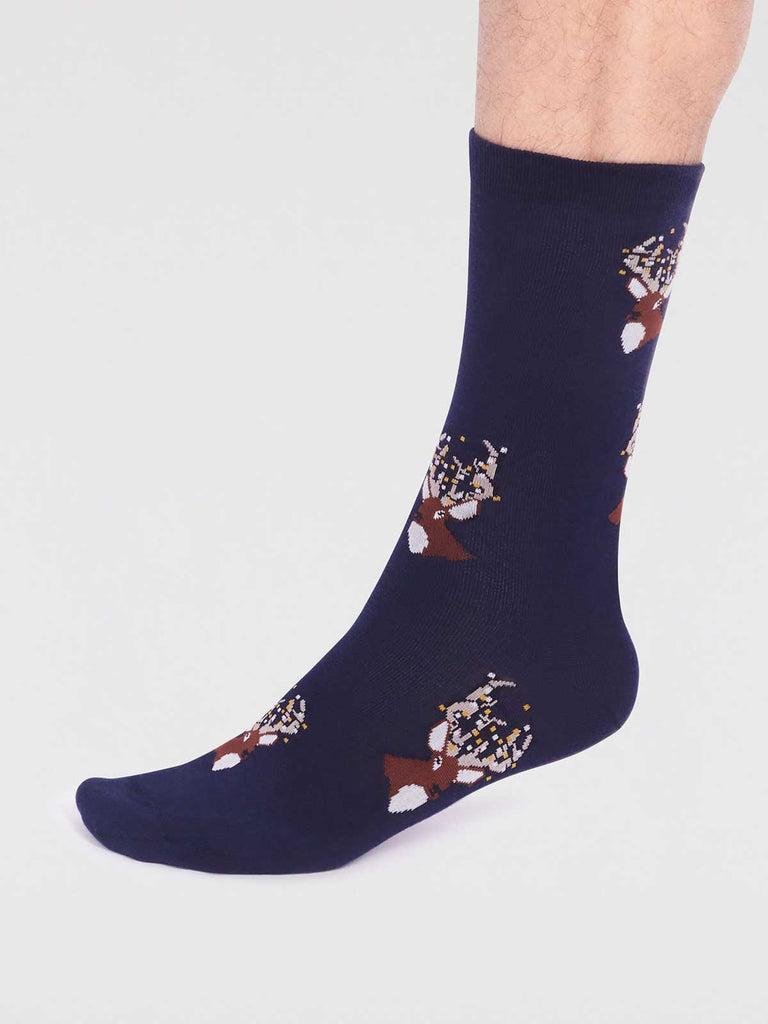 Celyn gots organic cotton christmas stag socks