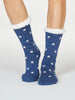 Brittany Starry Organic Cotton Slipper Cabin Socks