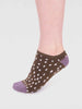 Serena bamboo spot trainer sock