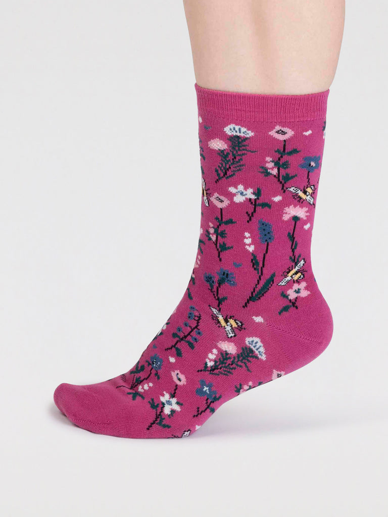 edana organic cotton bee socks