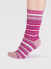 lucia bamboo stripe socks