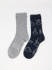 Inhale Exhale Bamboo Organic Cotton 2 Pack Socks