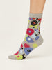 Abstract GOTS Organic Cotton Floral Socks
