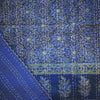 ajrak gudhri single cotton throw blue green botanic