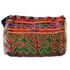 boho fabric handbag back view from india