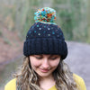 firework multi colour bobble hat