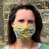 block print cotton face mask