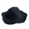 handmade black summer hat