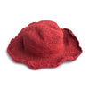 fair trade red sun hat natural hemp and cotton made in Nepal