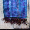 striped shawl in blue colours