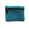 blue hemp coin purse