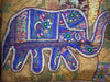 indian embroidered elephant wall hangings