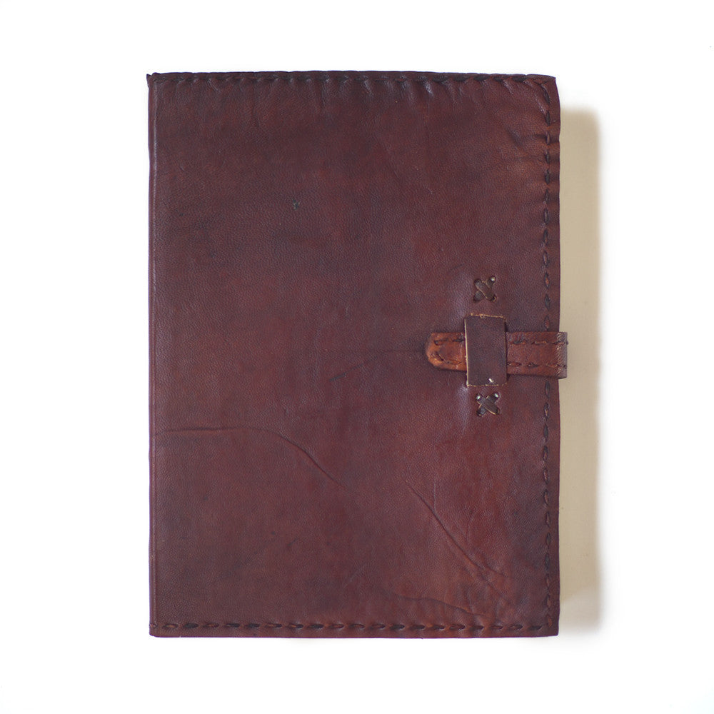 indian leather notebook handmade paper clasp