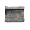 white hemp coin purse