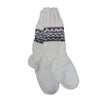 cream wool socks