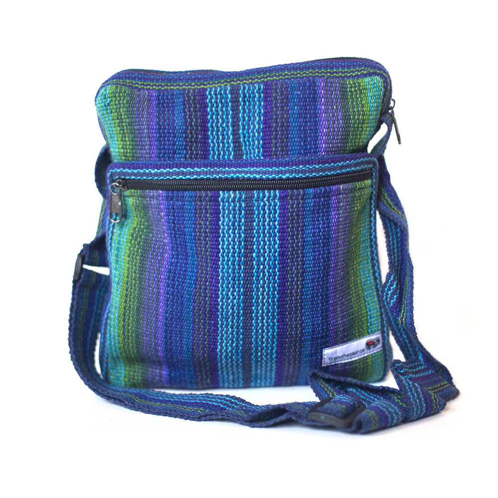 Cross Body Shoulder Bag Fair Trade Colourful Cotton Bags From The