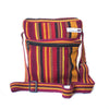 fair trade spice striped gehri cotton cross body shoulder bag from Nepal