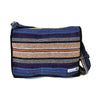fair trade cotton day bag in lightening stripe colour