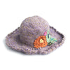 purple flower sun hat made in Nepal