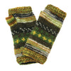 nordic knit wool wrist warmers