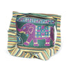 fair trade green elephant embroidered bag sourced from india