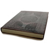 Giant mandala embossed leather journal