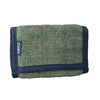 hemp tri-fold fabric wallet