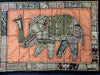 grey embroidered elephant wall hangings from india