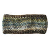 kelp green abstract knitted wool headband