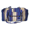 fair trade lightning colourful striped gehri cotton holdall bag from Nepal