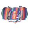 fair trade rainbow colourful striped gehri cotton holdall bag from Nepal