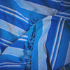 kerala handloom double cotton throw blue stripe