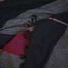 kerala handloom double cotton throw red black stripe
