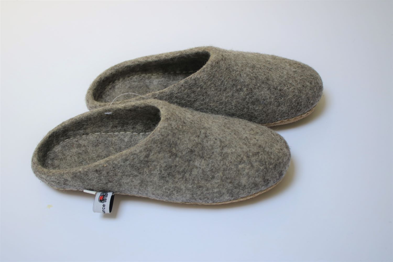 Felted Wool Mule Slippers with Suede Sole Handmade in Nepal From The Source