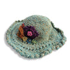 flower detail sun hat