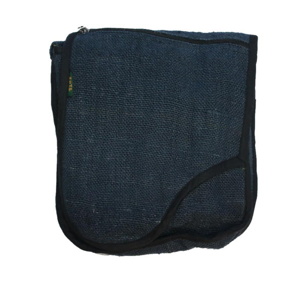 navy hemp shoulder bag