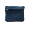 navy hemp coin purse