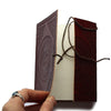 open view star embossed leather journal 