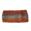 abstract headband in orange dusk colours