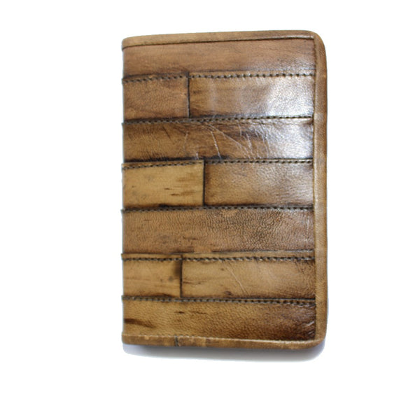 patchwork fair trade leather journal