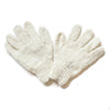 plain wool gloves in cream colour