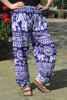 coloured elephant print harem trousers
