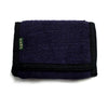 hemp tri-fold wallet purple